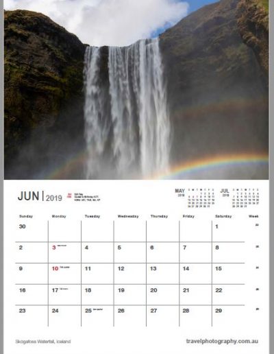 Gavin John Photography Landscape calendar Photo