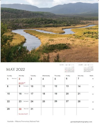 Gavin John Photography Landscape calendar Photo