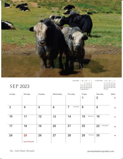 Gavin John Photography Landscape calendar Photo