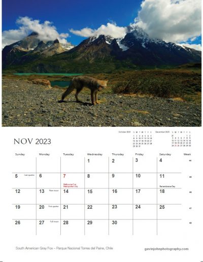 Gavin John Photography Landscape calendar Photo