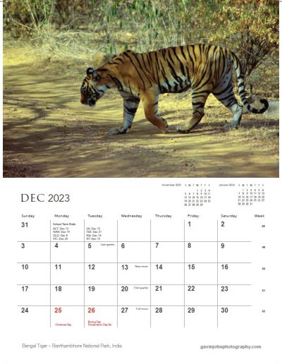 Gavin John Photography Landscape calendar Photo