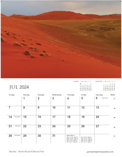 Gavin John Photography Landscape calendar Photo