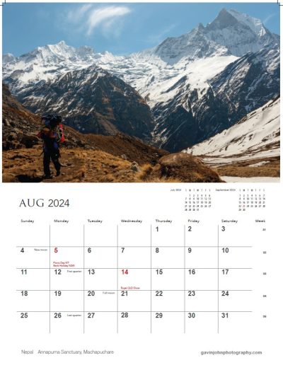 Gavin John Photography Landscape calendar Photo