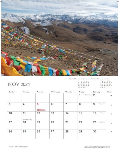 Gavin John Photography Landscape calendar Photo